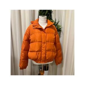 Women's Orange Puffer Jacket size 6